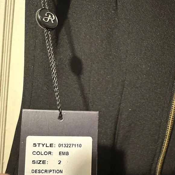 ADRIANNA PAPELL Teal and Black Midi Dress NWT - Picture 8 of 8